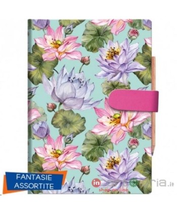 AGENDA 6,5X10 BIGIORNALIERA C/MATITA FIORI COVERMAT CANGINI (Cod. 0110ZF)