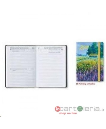 AGENDA 10,5X14,8 GIORNALIERA QUADRETTINO COVERMAT C/ELASTICO CANGINI (Cod. 0206ZE)