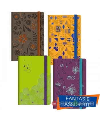 AGENDA 6,5X10 GIORNALIERA C/ELASTICO FANCY CANGINI (Cod. 0115WO)