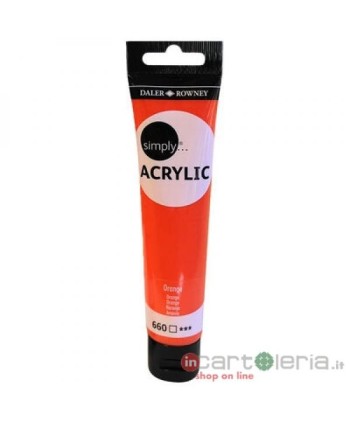 COLORE ALCRILICO SIMPLY 75ml Arancio DALER ROWENEY CANSOON (Cod. D126975660)