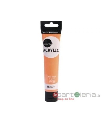 COLORE ALCRILICO SIMPLY 75ml Arancio NEON DALER ROWENEY CANSOON (Cod. D126975653)