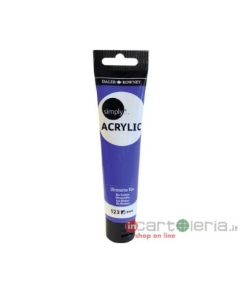 COLORE ACRILICO SIMPLY 75ml BLU OLTREMARE DALER ROWNEY CANSON (Cod. D126975123)