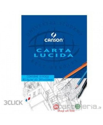 BLOCCO CARTA LUCIDA A4 80GR 10FF CANSON (Cod. 200005825)