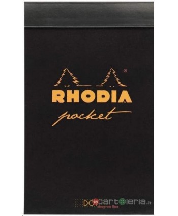 BLOCCO A6 7,5x12cm MINERVA Rhodia Pocket 40F 80g DOT QUO VADIS (Cod. 8550C)