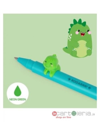 PENNA GEL PEN WITH ANIMAL DECORATION DINO LOVELY FRIENDS LEGAMI
