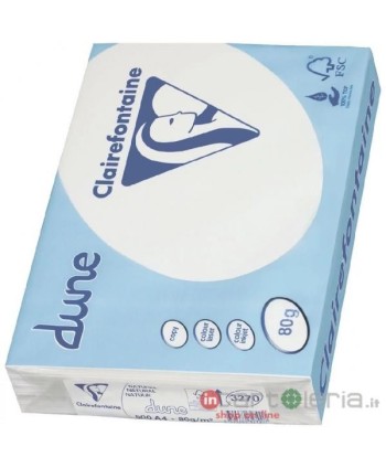 CARTA PER FOTOCOPIE 80GR 500FF DUNE NON SBIANCATA CLAIREFONTAINE QUO VADIS (Cod. 3270C)