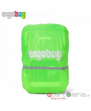 COPRIPIOGGIA ZAINO ERGOBAG VERDE FOND OF