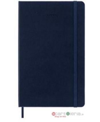 AGENDA SETTIMANALE 12 MESI VERTICALE LARGE C. RIGIDA BLU MOLESKINE 2025 PANINI