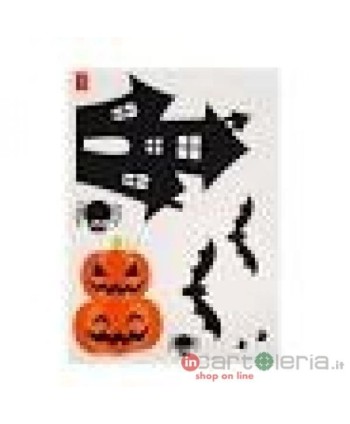 ADESIVI ELETTROSTATICI - WINDO-WOW - HALLOWEEN 35 PZ LEGAMI